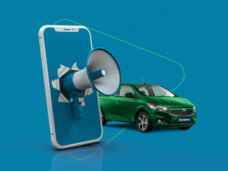anúncio para vender o carro online