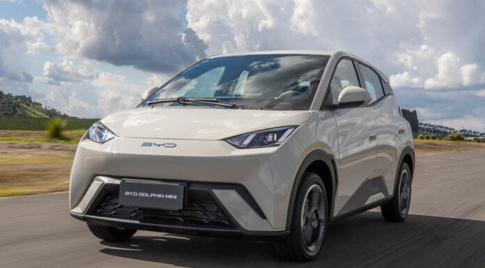 BYD Dolphin Mini vendeu 2.444 unidades no Brasil em maio e lidera o ranking da marca
